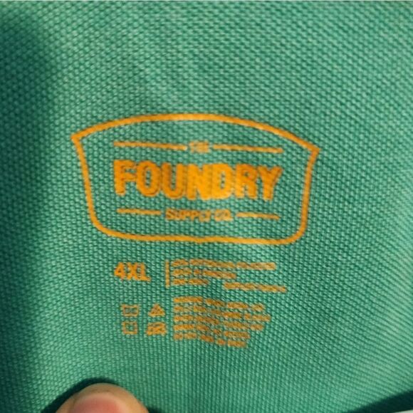 Men's The Foundry Supply Co polo shirt, size 4XL - Picture 2 of 3